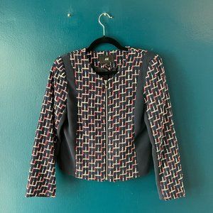 Super Fun Red, White, and Blue Tweed Blazer